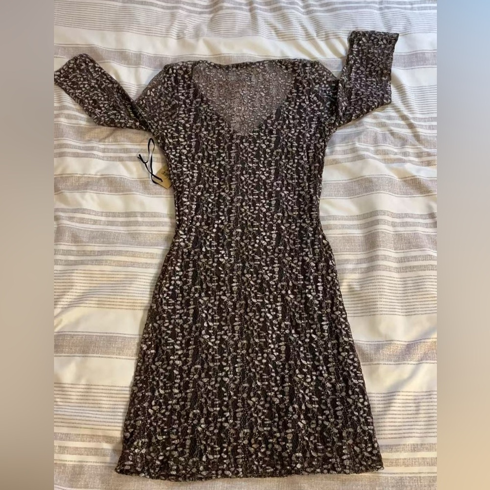 V neck Sheath lined dress